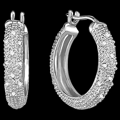 20 PCS DIAMOND 18K GOLD OVER STERLING SILVER EARRINGS