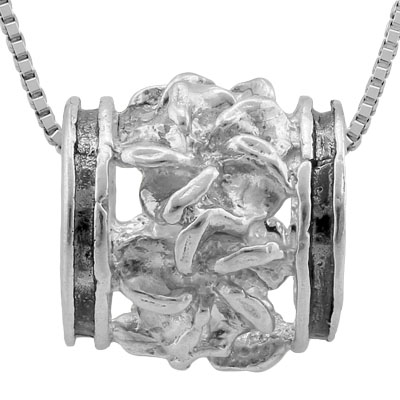 PRETTY PLATINUM OVER 0.925 STERLING SILVER PENDANT