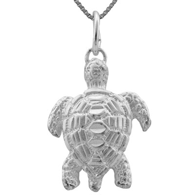 SMASHING PLATINUM OVER 0.925 STERLING SILVER PENDANT