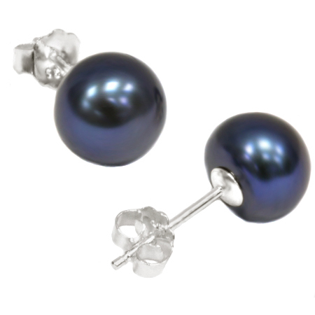 GLAMOROUS 3.32 CT FROSTED PURPLE PEARL 0.925 STERLING SILVER EARRINGS
