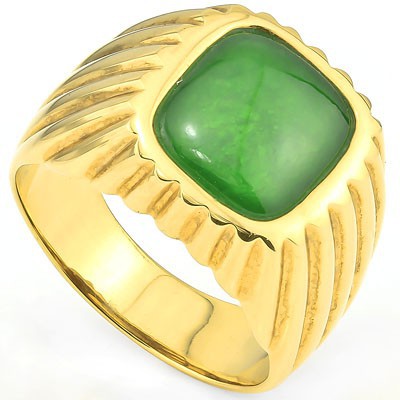 <b>DEA - </B>ELITE 2.00 CT GENUINE COLUMBIA EMERALD 14K SOLID YELLOW GOLD RING