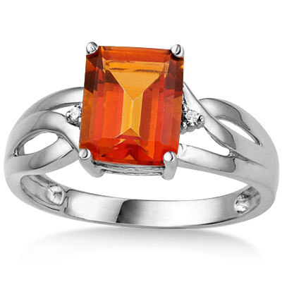 SMASHING 2.19 CARAT AZOTIC GEMSTONE WITH DOUBLE GENUINE DIAMONDS PLATINUM OVER 0.925 STERLING SILVER RING