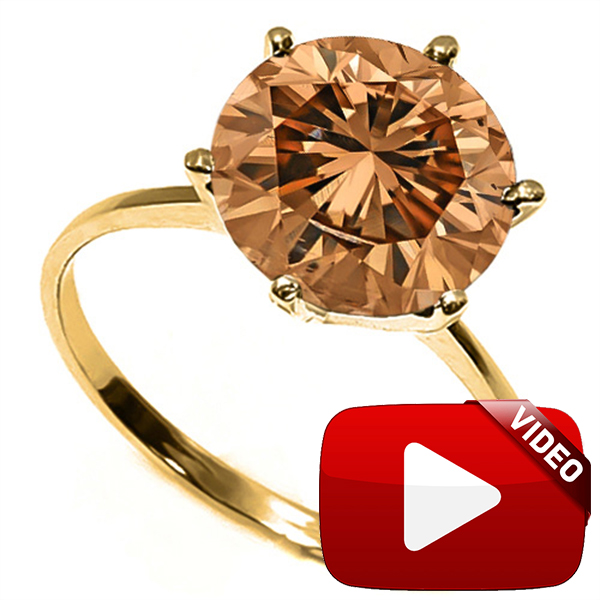 LIMITED ITEM ! 1/2 CT CHOCOLATE DIAMOND SOLITAIRE