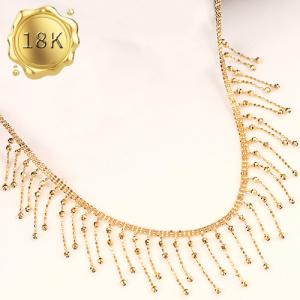 EXCLUSIVE ! 45CM 18 INCHES AU750 18KT SOLID GOLD LACE NECKLACE 18KT SOLID GOLD NECKLACE