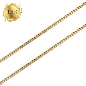 50CM 20 INCHES CURB CHAIN 18KT SOLID GOLD NECKLACE