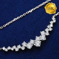 EXCLUSIVE VS CLARITY ! 0.60 CT GENUINE DIAMONDS 18KT SOLID GOLD NECKLACE