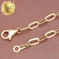 EXCLUSIVE ! JAPANESE STYLE TRACE CHAIN 18KT SOLID GOLD NECKLACE