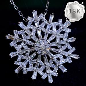LUXURY COLLECTION ! 0.65 CT GENUINE DIAMOND 18KT SOLID GOLD NECKLACE