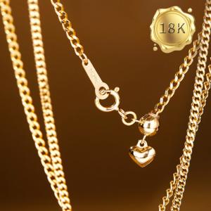 EXCLUSIVE ! 60CM CURB CHAIN 18KT SOLID GOLD NECKLACE