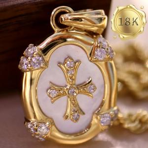 LUXURY COLLECTION ! 0.25 CT GENUINE DIAMOND 18KT SOLID GOLD PENDANT