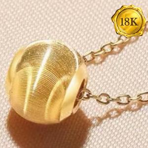 PRICELESS ! 18KT GOLD PLATED 5MM CATEYE BALL PENDANT