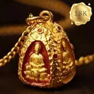 AWESOME ! BRAHMA 18KT SOLID GOLD HOLLOW PENDANT
