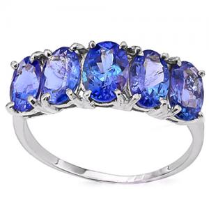 IMMACULATE ! 2.00 CT GENUINE TANZANITE 10KT SOLID GOLD BAND RING