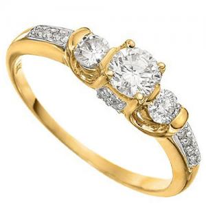 SUPERB ! 1/2 CT DIAMOND (VS CLARITY) 14KT SOLID GOLD ENGAGEMENT RING