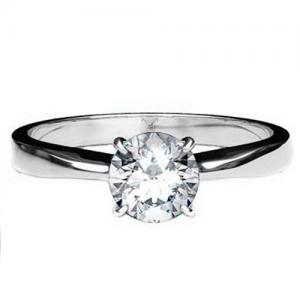 READY TO SHIP ! 0.21 CT GENUINE DIAMOND SOLITAIRE 14KT SOLID GOLD ENGAGEMENT RING