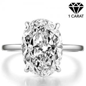 (CERTIFICATE REPORT) 1.50 CT DIAMOND MOISSANITE (VVS) SOLITAIRE 10KT SOLID GOLD ENGAGEMENT RING
