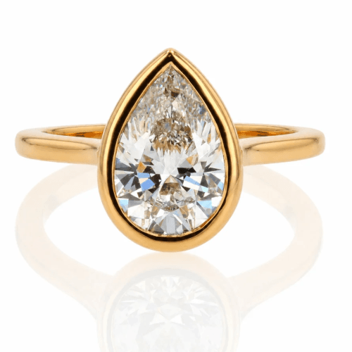 2.00 CT LAB GROWN DIAMOND 14K YELLOW SOLID GOLD RING