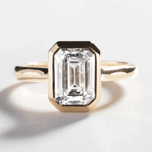 2.00 CT LAB GROWN DIAMOND 14K YELLOW SOLID GOLD RING