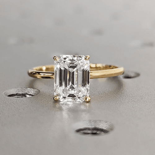 2.00 CT LAB GROWN DIAMOND 14K YELLOW SOLID GOLD RING