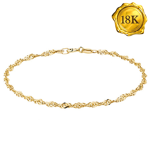 NEW! 17CM 7 INCHES 18KT SOLID GOLD BRACELET