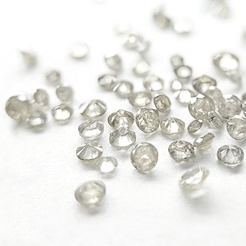 1/4 CARAT NATURAL DIAMOND, SILVERY GREY 1-1.3 MM LOOSE DIAMOND LOT