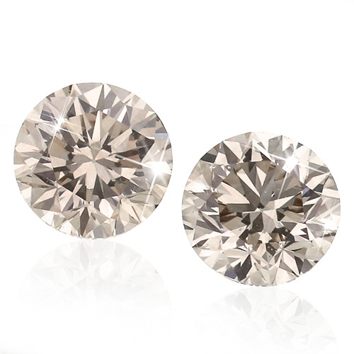 STUNNING ! 2.9MM SPARKLING CHOCOLATE DIAMOND BRILLIANT CUT LOOSE LOT (2 PC)