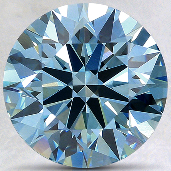 (CERTIFICATE REPORT) 0.80 CT FANCY BLUE DIAMOND MOISSANITE (VVS) BRILLIANT CUT LOOSE