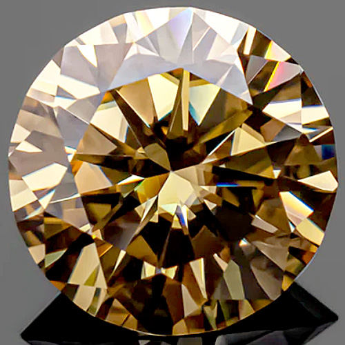 (CERTIFICATE REPORT) 2.00 CT FANCY YELLOW DIAMOND MOISSANITE (VVS) HEART & ARROWS CUT LOOSE