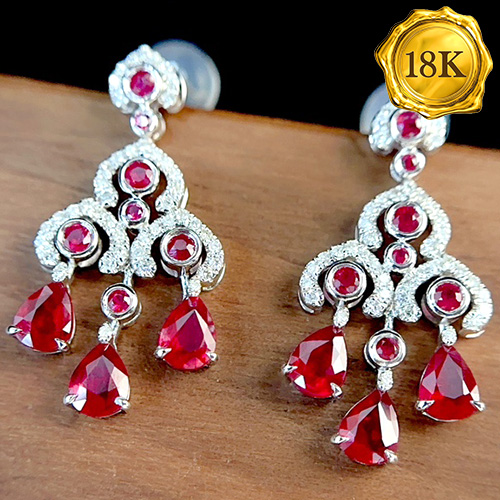 Jewelryroom.com - LUXURY COLLECTION ! 1.41 CT GENUINE RUBY & 0.26 CT ...