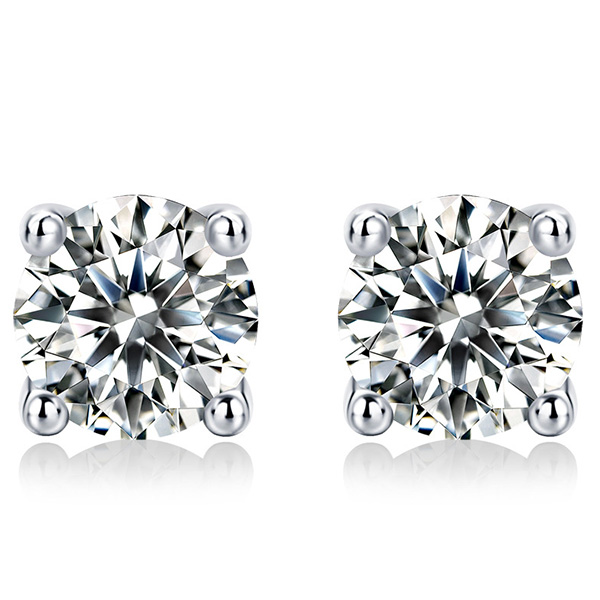 (CERTIFICATE REPORT) ELITE ! ! 2.00 CT DIAMOND MOISSANITE 925 STERLING SILVER EARRINGS