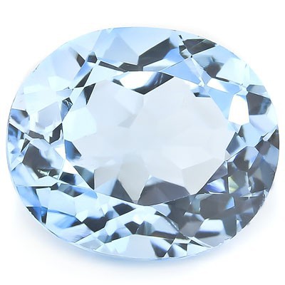 LOVELY ! 4.84 CT BABY SWISS BLUE TOPAZ SKY BLUE OVAL CUT LOOSE GEMSTONE
