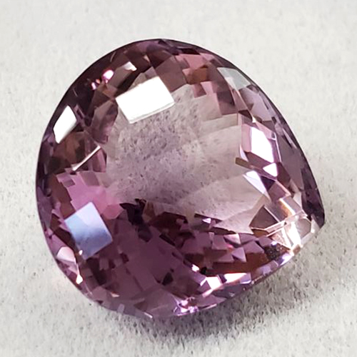 AWESOME ! 3.48 CT AMETHYST VIVID PURPLE HEART CUT LOOSE GEMSTONE