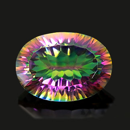 IRRESISTIBLE ! 7.8 CT MYSTIC GEMSTONE MAGICAL RAINBOW OVAL CUT LOOSE GEMSTONE