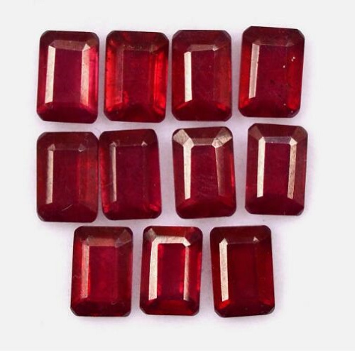 PERFECT ! 5.00 CT AFRICAN RUBY AMAZING SPARKLING LOOSE GEMSTONE LOT