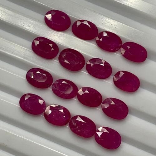 STUNNING ! 5.00 CT AFRICAN RUBY AMAZING SPARKLING LOOSE GEMSTONE LOT