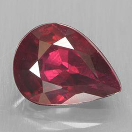 AWESOME ! 2.00 CT AFRICAN RUBY AMAZING SPARKLING PEAR CUT LOOSE GEMSTONE