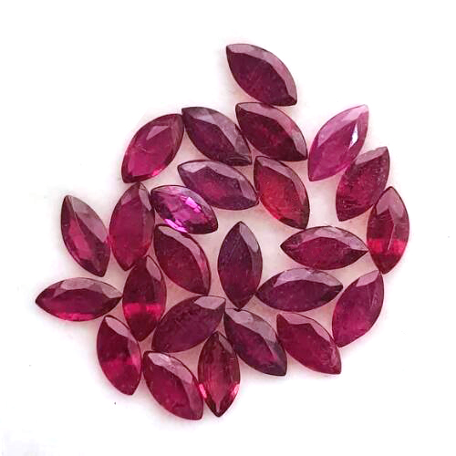 1.00 CARAT GENUINE RUBY MARQUISE CUT LOT!!