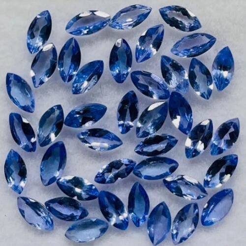 PRETTY ! 1.00 CT TANZANITE SPARKLING EGYPTIAN BLUE MARQUISE CUT LOOSE GEMSTONE LOT