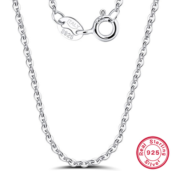 50CM ITALY CABLE CHAIN 925 STERLING SILVER NECKLACE