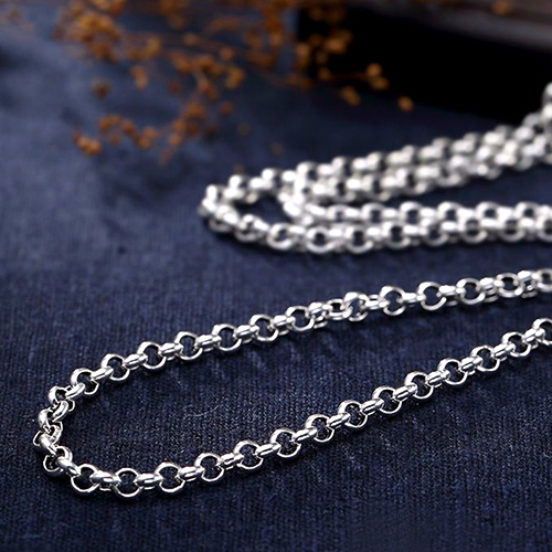 Jewelryroom.com - 16 INCHES 3MM 925 STERLING SILVER ROLO CHAIN NECKLACE ...