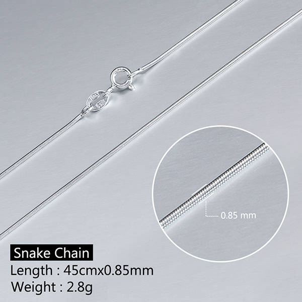 0.8mm 925 Sterling Silver Box Necklace Chain – Made In Italy – Choose Length 16, 18, 20, 22, 24, 30 Inch – $6.21