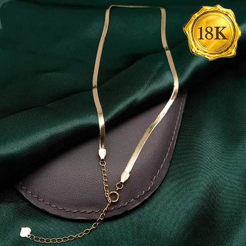 Handmade 18k Yellow Gold Filled Snake Chain Necklace – 46cm / 18 Inches, 1mm Solid Smooth Link For Pendant, Made In Australia