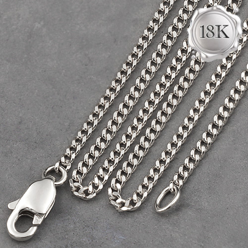 Jewelryroom.com - 65CM AU750 MENS CURB CHAIN 18KT SOLID GOLD MENS ...