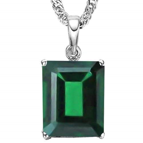 VS CLARITY ! 1.60 CT EUROPEAN EMERALD 10KT SOLID GOLD PENDANT