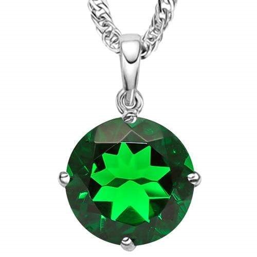 ELITE ! 1/3 CT EUROPEAN EMERALD (VS) 10KT SOLID GOLD PENDANT