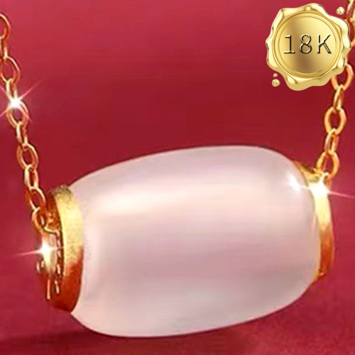 ELITE ! JADE 18KT SOLID GOLD PENDANT