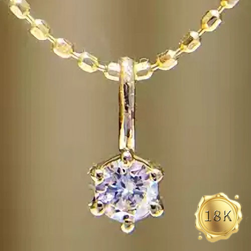 AWESOME ! 0.10 CT DIAMOND MOISSANITE 18KT SOLID GOLD MINI PENDANT
