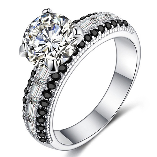 Jewelryroom.com - NEW! (C246) ENGAGEMENT PURE 925 STERLING SILVER RING ...