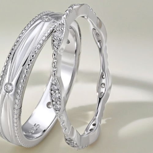 NEW! RING WITH CREATED WHITE SAPPHIRE 18K WHITE GOLD PLATED 925 STERLING SILVER RING