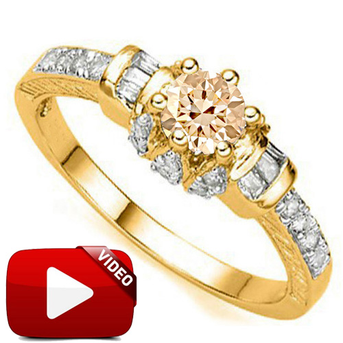 LIMITED ITEM ! 1.24 CT GENUINE DIAMOND SOLITAIRE 10KT SOLID GOLD ENGAGEMENT RING